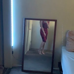 Velvet burgundy dress